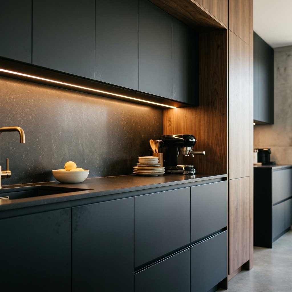 Modern Handleless Kitchen Cabinets